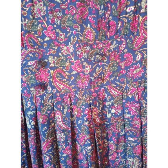 karin stevens Dresses & Skirts - Vintage' 80s Karin Stevens petites Paisley long dress, granny core, cottage core